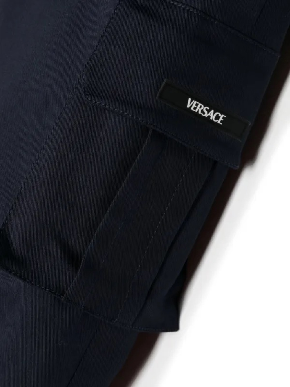 Versace Kids Greca logo-waistband cargo trousers